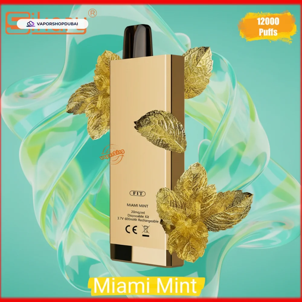 SIKARY FIT 12000 Puffs Disposable Vape 20mg/ml nicotine In UAE 37 miami-mint