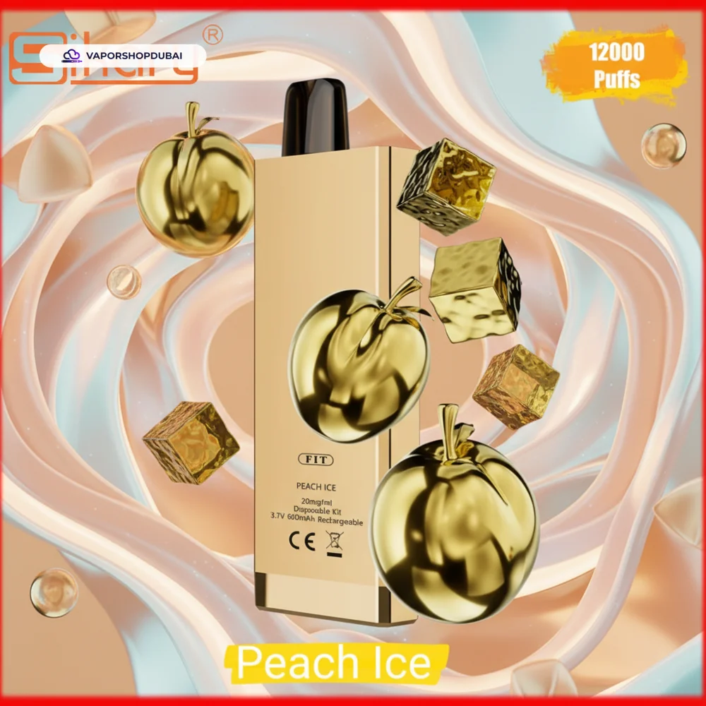 SIKARY FIT 12000 Puffs Disposable Vape 20mg/ml nicotine In UAE 39 peach-ice