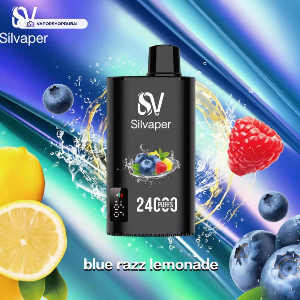 Silvaper 24000 Puffs Disposable Vape In UAE 54 blue-razz-lemonade
