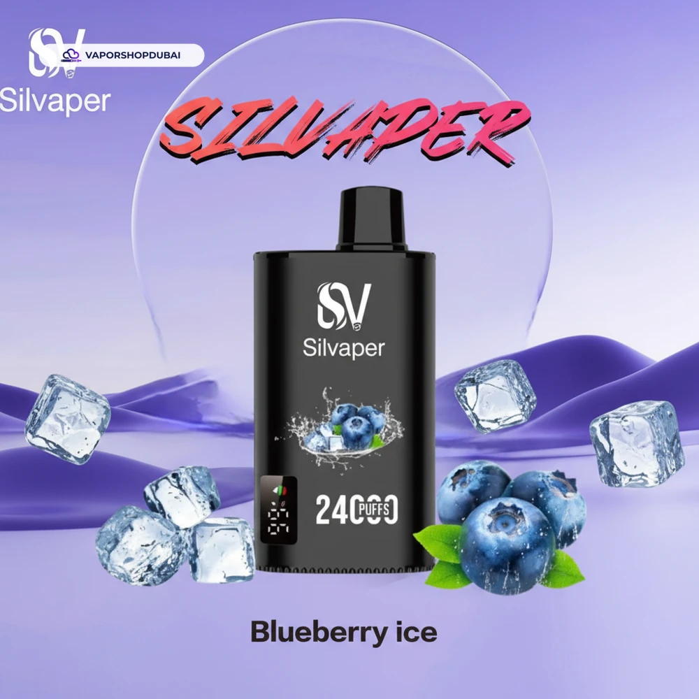 Silvaper 24000 Puffs Disposable Vape In UAE 55 blueberry-ice