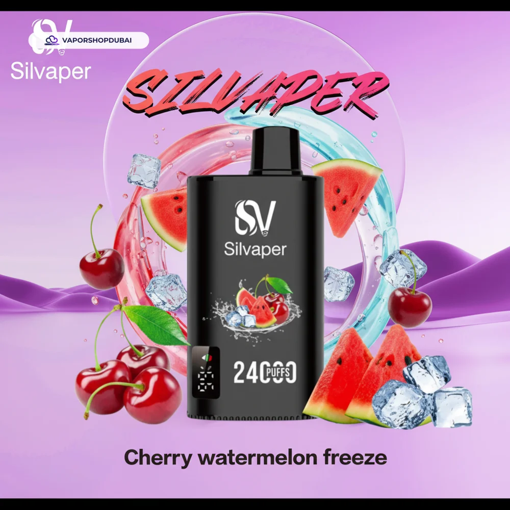 Silvaper 24000 Puffs Disposable Vape In UAE 57 cherry-watermelon-freeze