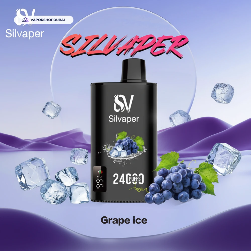 Silvaper 24000 Puffs Disposable Vape In UAE 62 grape-ice