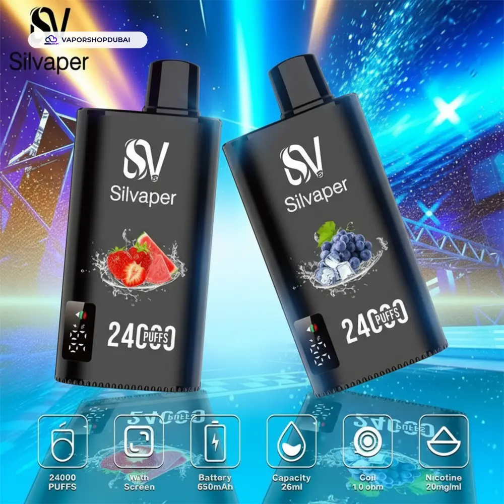 Silvaper 24000 Puffs Disposable Vape In UAE 1 Silvaper 24000 Puffs Disposable Vape In UAE