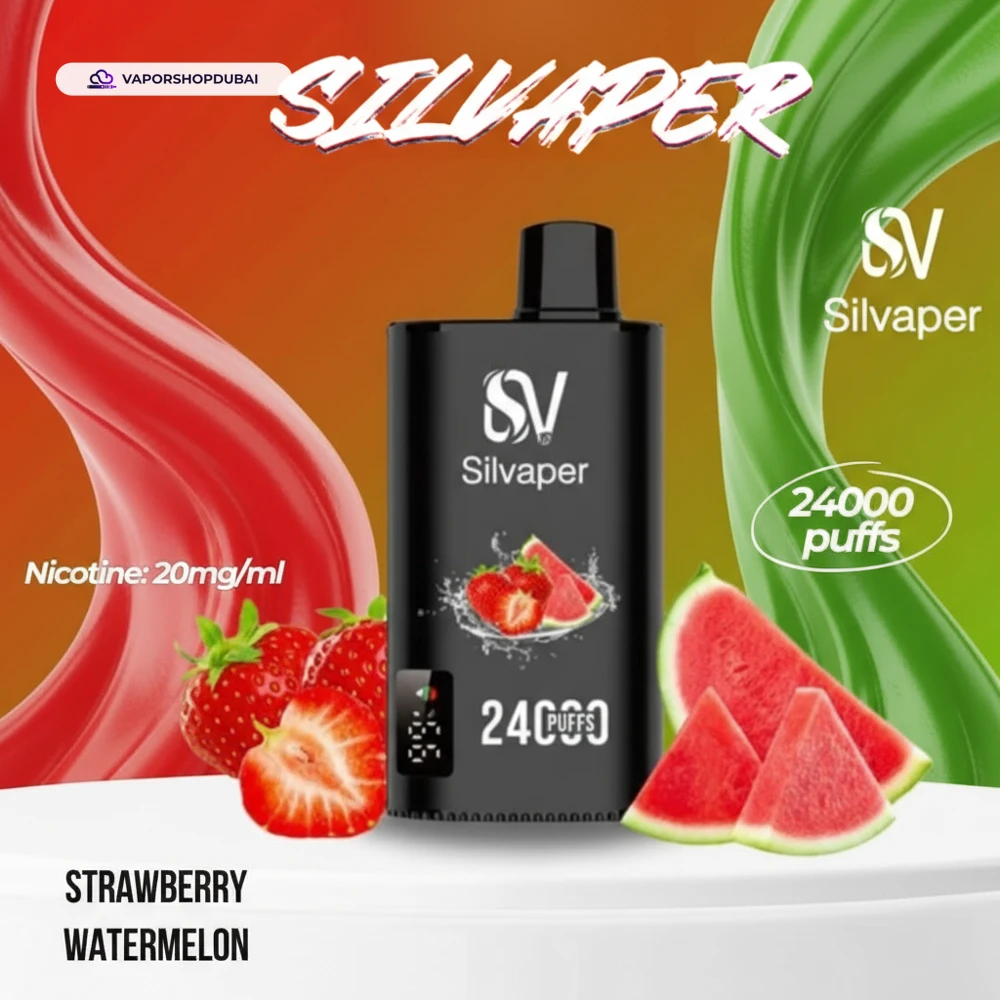 Silvaper 24000 Puffs Disposable Vape In UAE 74 strawberry-watermelon
