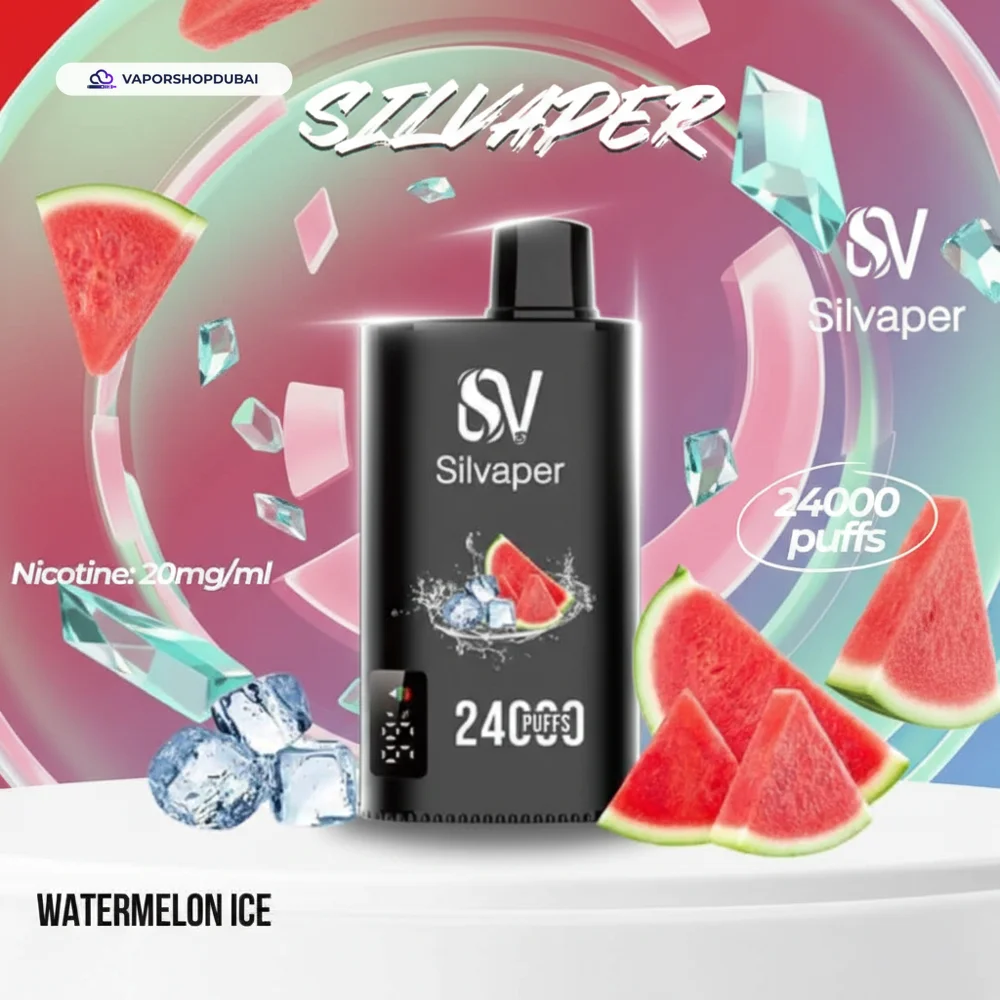 Silvaper 24000 Puffs Disposable Vape In UAE 75 watermelon-ice