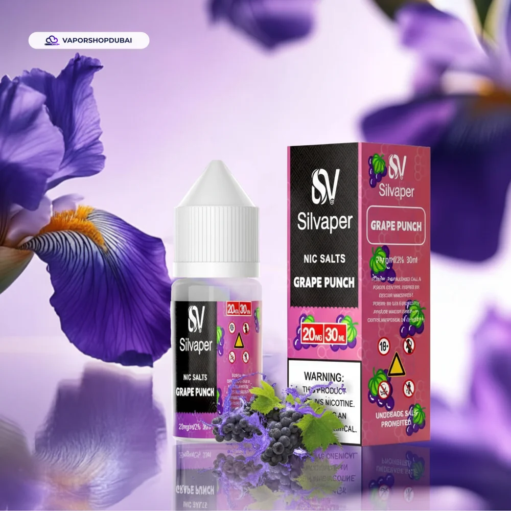 Silvaper Salt Nic 20mg 30ml E-Liquid In UAE 21 grape-punch