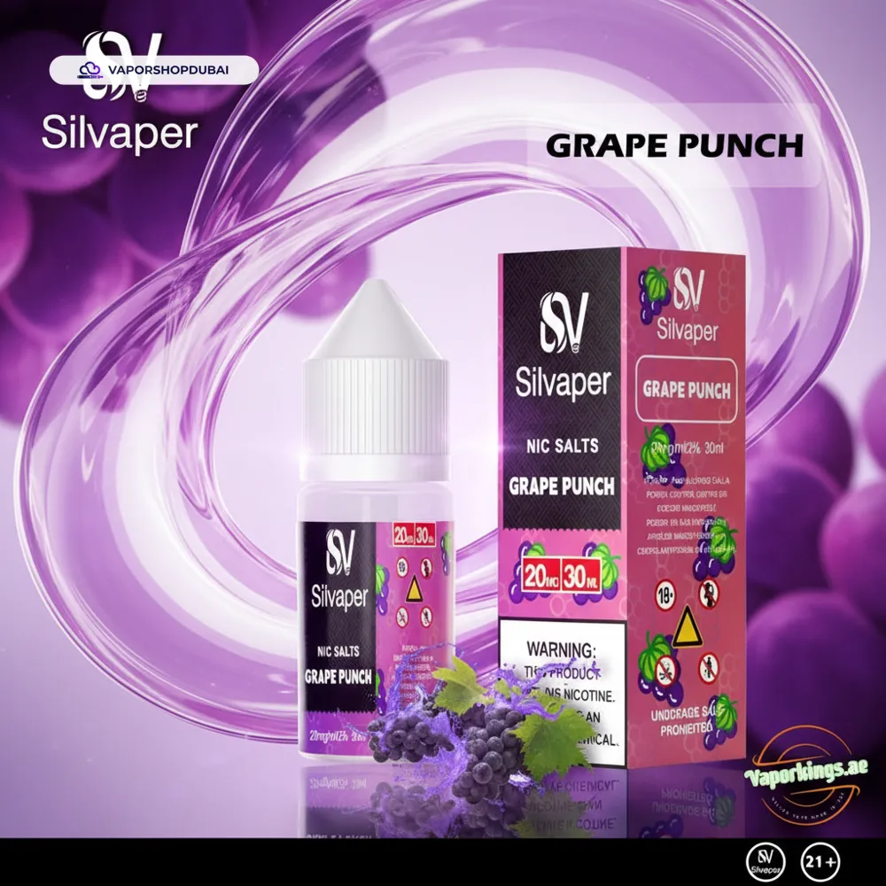 Silvaper Salt Nic E-Liquid In UAE 6 Silvaper Salt Nic 20mg 30ml E-Liquid In UAE