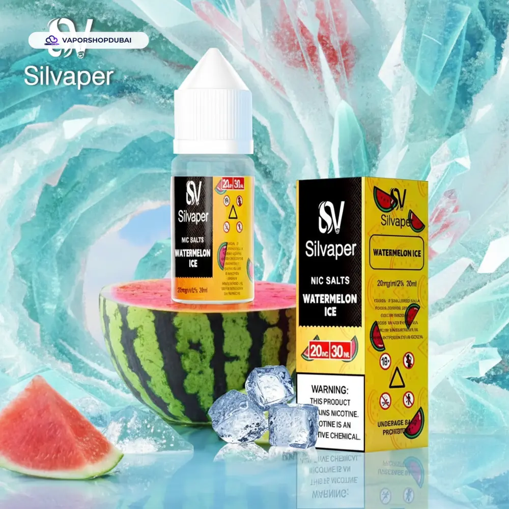 Silvaper Salt Nic 20mg 30ml E-Liquid In UAE 25 watermelon-ice