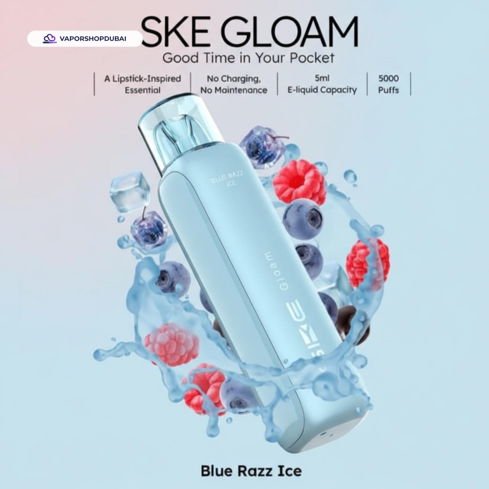SKE Gloam 5000 Puffs Disposable Vape 20mg In UAE 26 blue-razz-ice