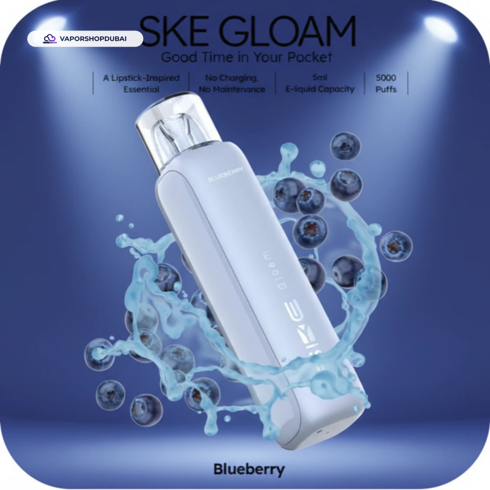 SKE Gloam 5000 Puffs Disposable Vape 20mg In UAE 27 blueberry