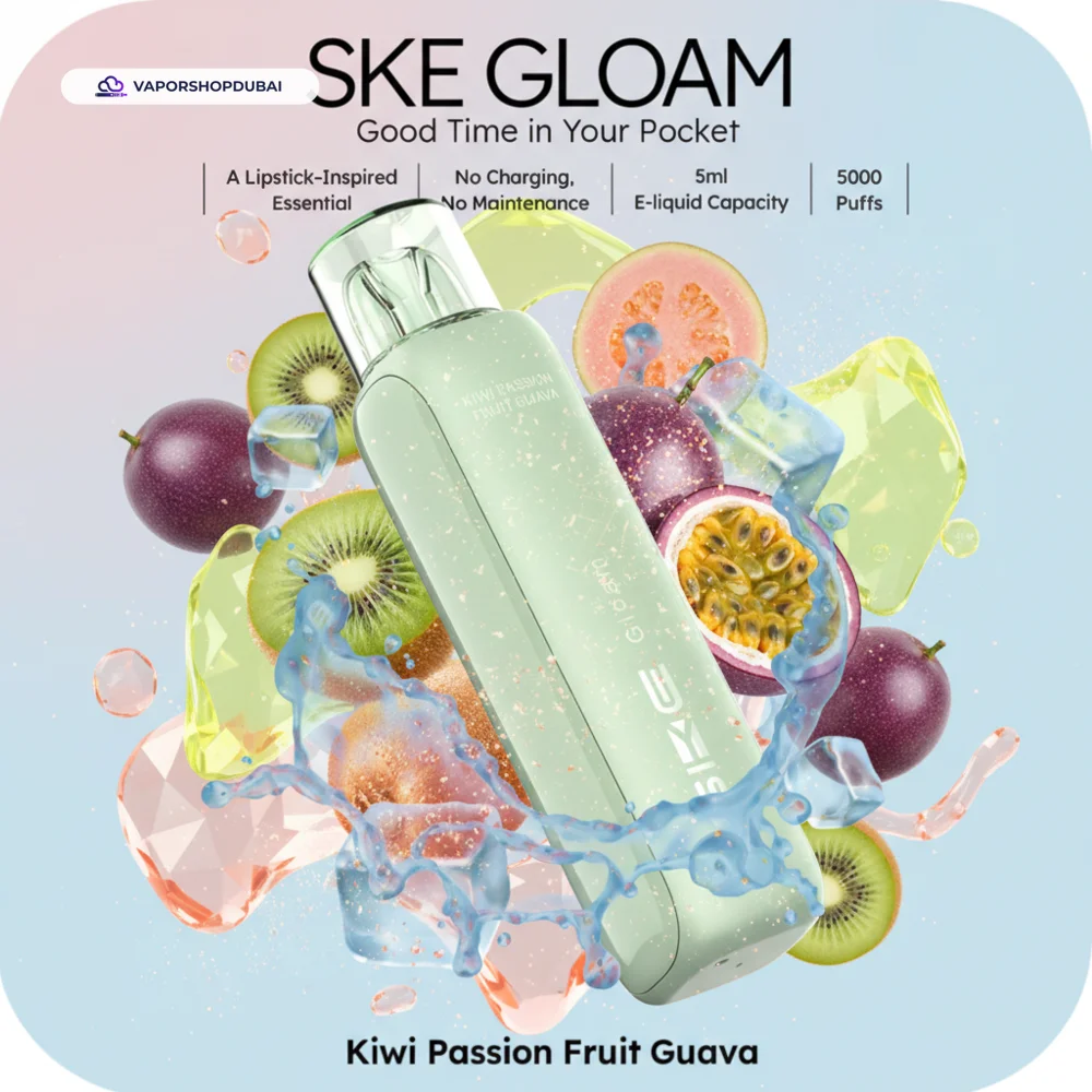 SKE Gloam 5000 Puffs Disposable Vape 20mg In UAE 30 kiwi-passion-fruit-guava