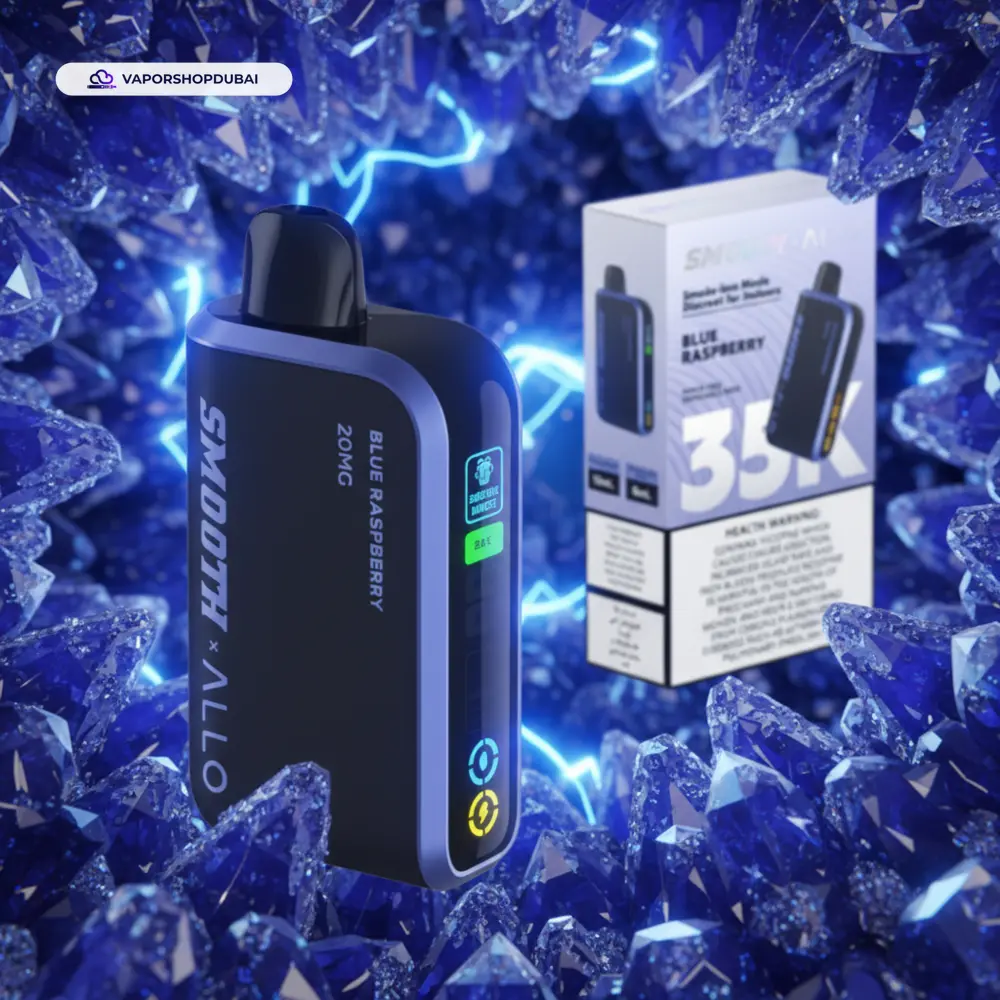 Smooth Allo 35000 Puffs Disposable Vape In UAE 21 blue-raspberry