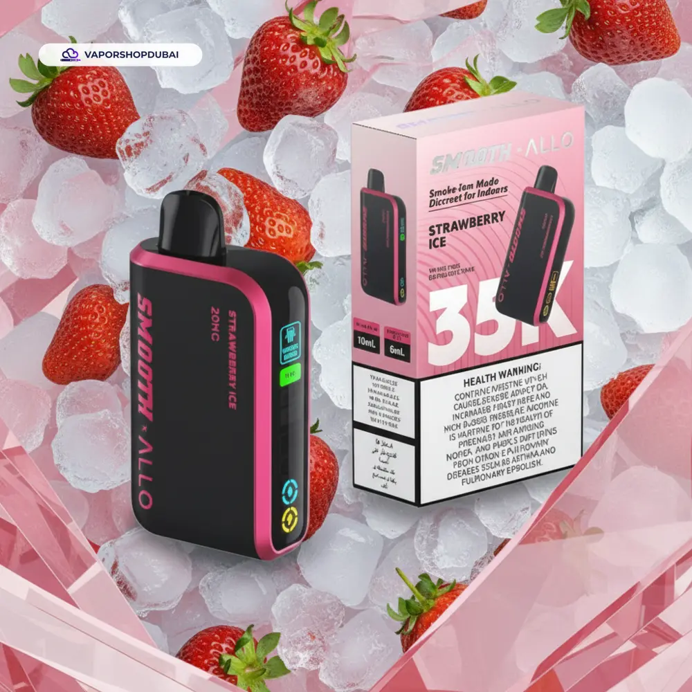 Smooth Allo 35000 Puffs Disposable Vape In UAE 29 strawberry-ice