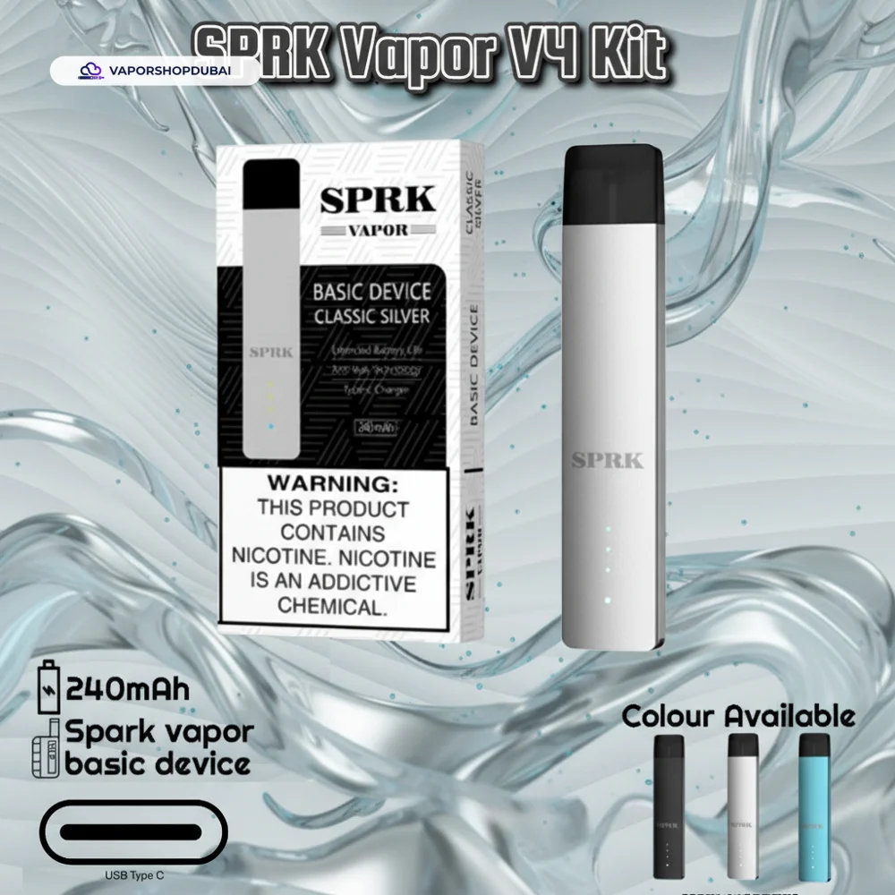 SPRK Vapor V4 Basic Kit 240mAh Vape Kit In UAE 2 SPRK Vapor V4 Basic Kit 240mAh In UAE