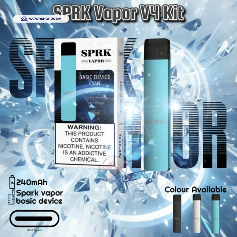 SPRK Vapor V4 Basic Kit 240mAh Vape Kit In UAE 7 SPRK Vapor V4 Basic Kit 240mAh In UAE