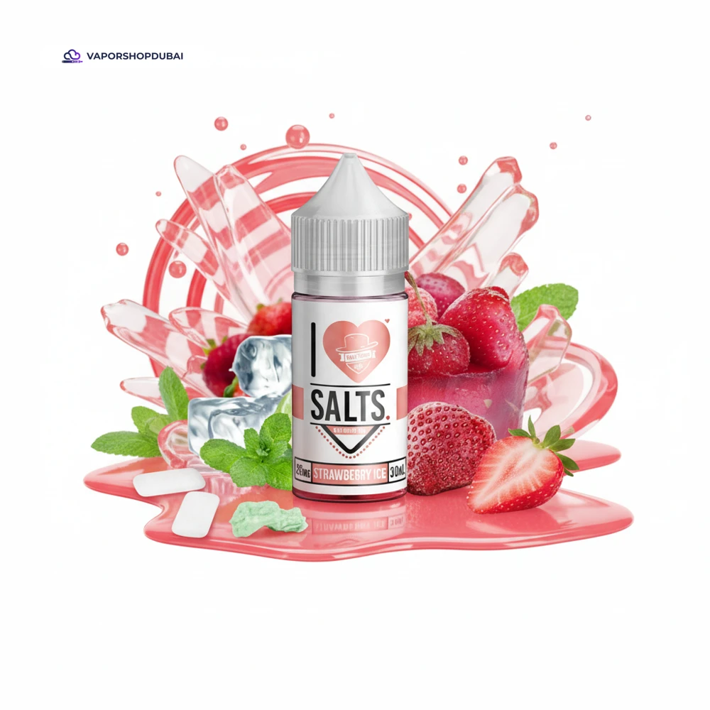 STRAWBERRY ICE I Love Salts by Mad Hatter Juice E-Liquid In UAE 2 Premium