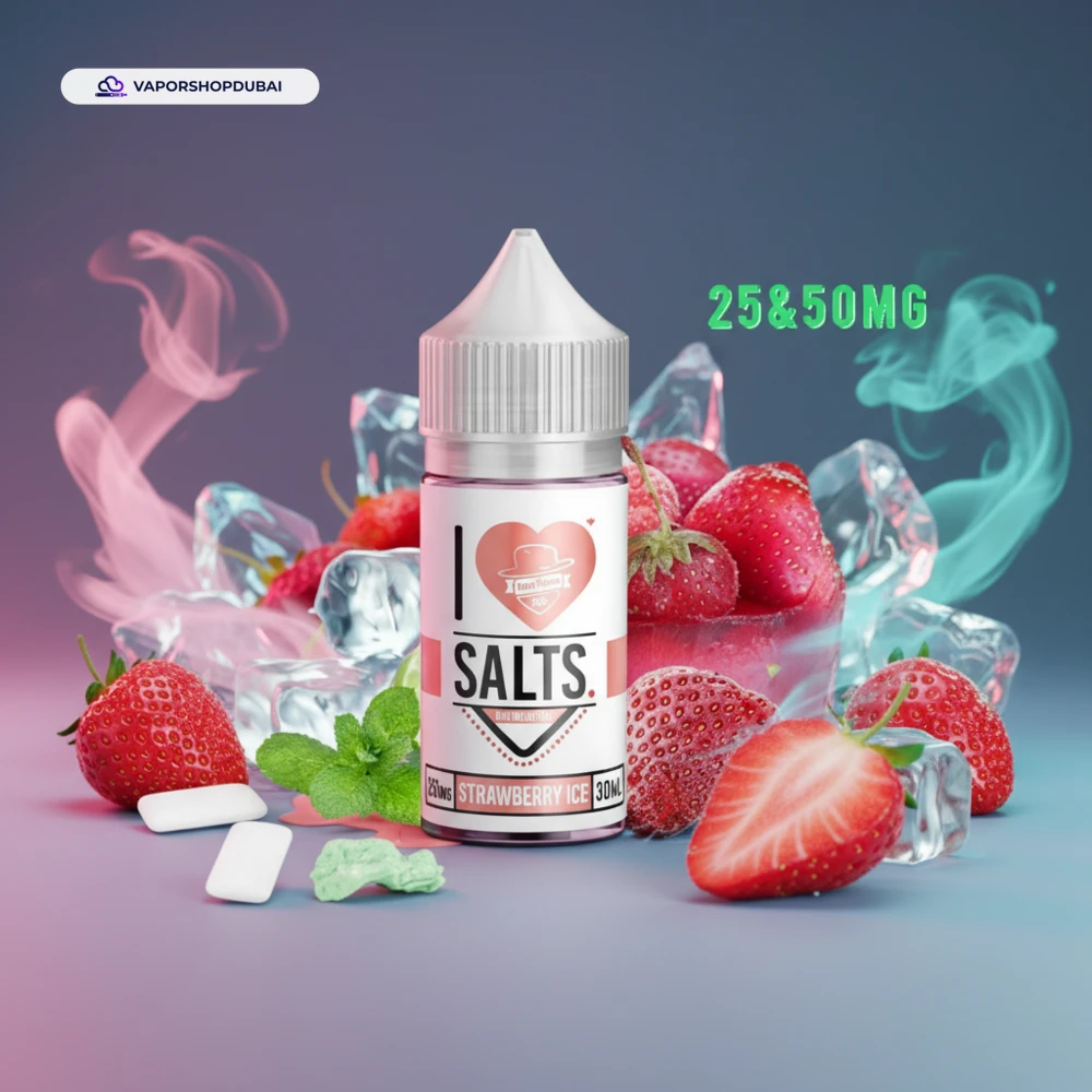 STRAWBERRY ICE I Love Salts by Mad Hatter Juice E-Liquid In UAE 1 STRAWBERRY ICE I Love Salts by Mad Hatter Juice