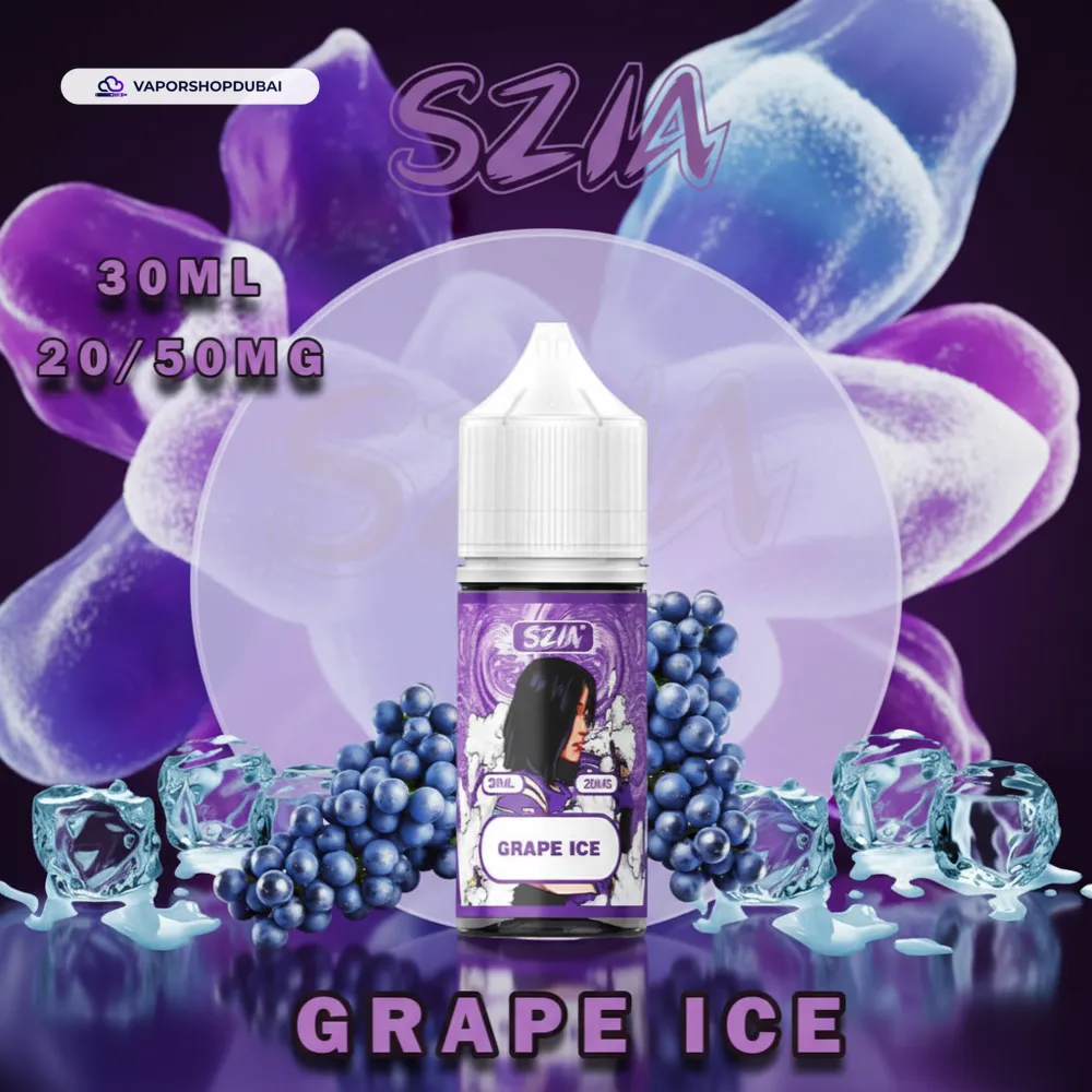 Szia Saltnic 30ml by Vabar E-Liquid In UAE grape-ice