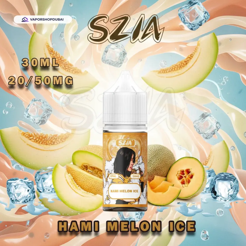 Szia Saltnic 30ml by Vabar E-Liquid In UAE hami-melon-ice
