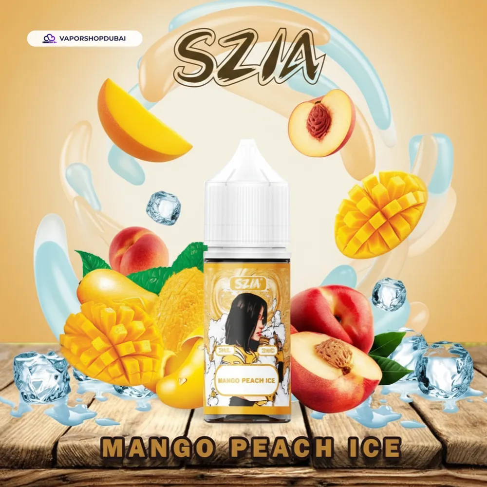 Szia Saltnic 30ml by Vabar E-Liquid In UAE mango-peach-ice