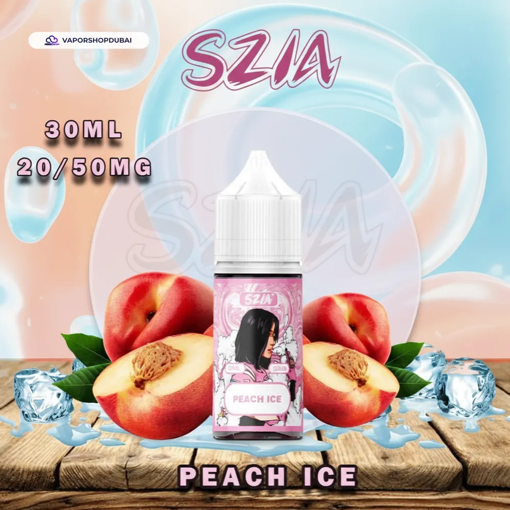 Szia Saltnic 30ml by Vabar E-Liquid In UAE peach-ice