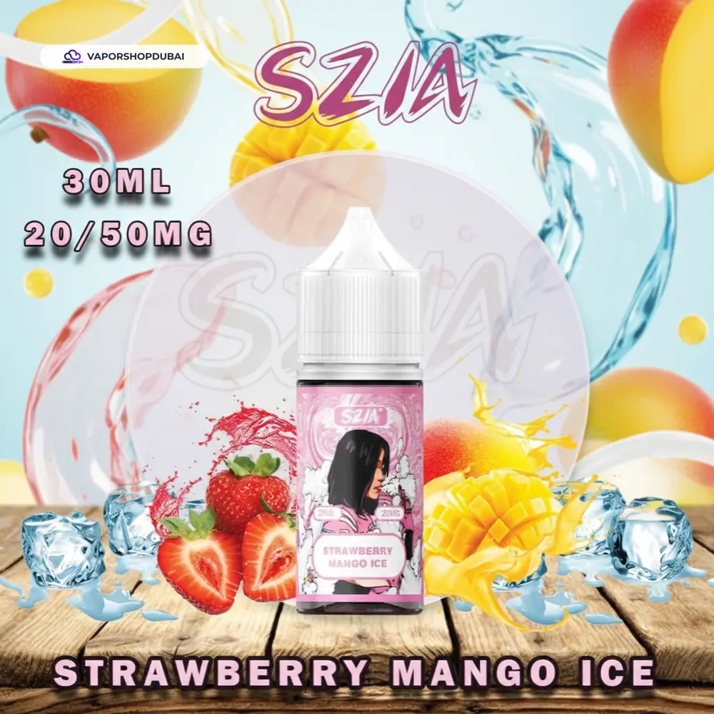 Szia Saltnic 30ml by Vabar E-Liquid In UAE strawberry-mango-ice