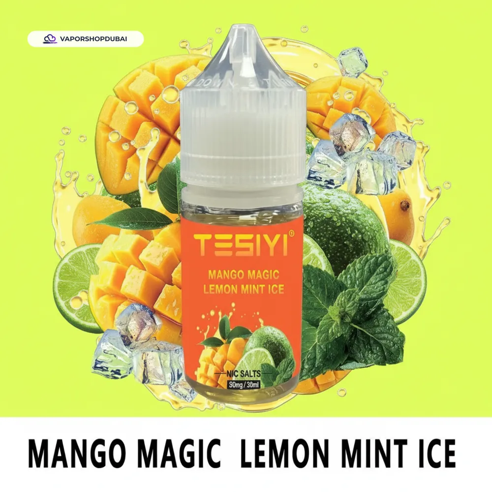 Tesiyi Salt Nic Vape Juice 30ml In UAE 37 mango-magic-lemon-mint-ice