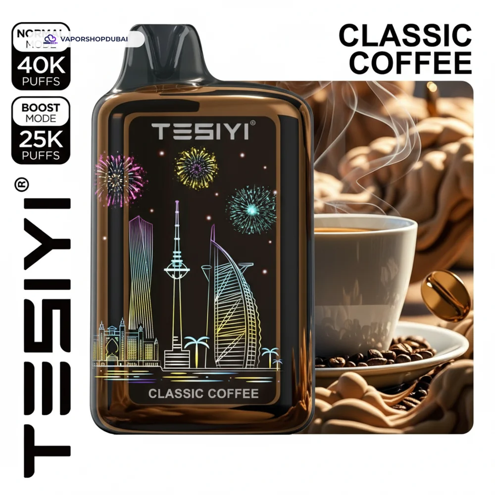 TESIYI ULTRA MAX 40000 Puffs Disposable Vape 50MG In UAE 29 -classice-coffee