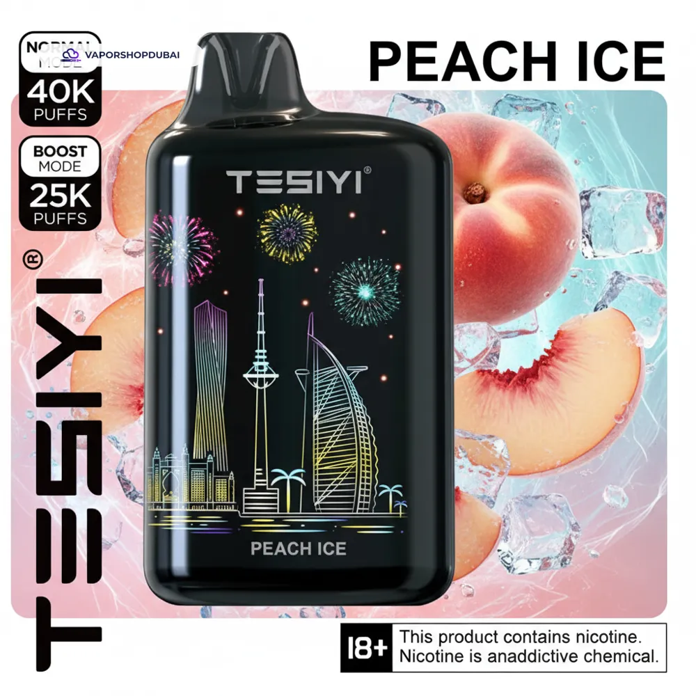 TESIYI ULTRA MAX 40000 Puffs Disposable Vape 50MG In UAE 20 TESIYI ULTRA MAX 40000 Puffs Disposable Vape 50MG In UAE
