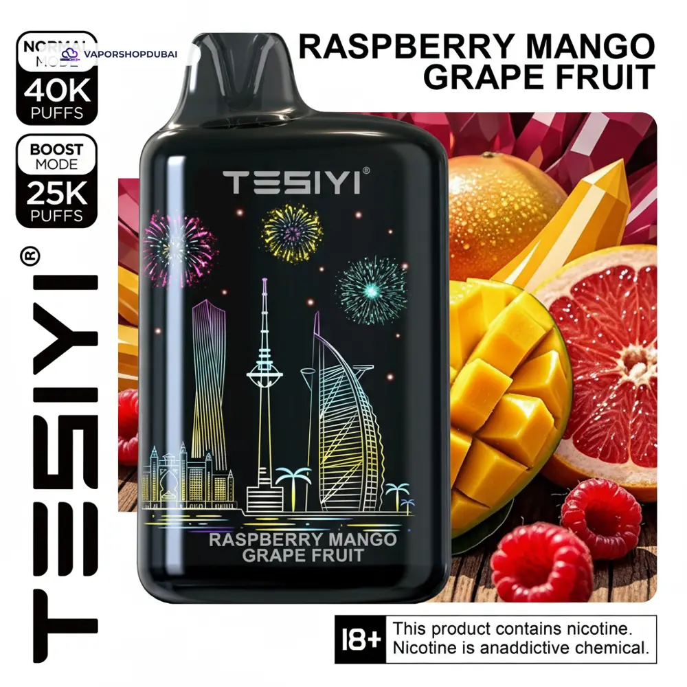 TESIYI ULTRA MAX 40000 Puffs Disposable Vape 50MG In UAE 4 TESIYI ULTRA MAX 40000 Puffs Disposable Vape 50MG In UAE
