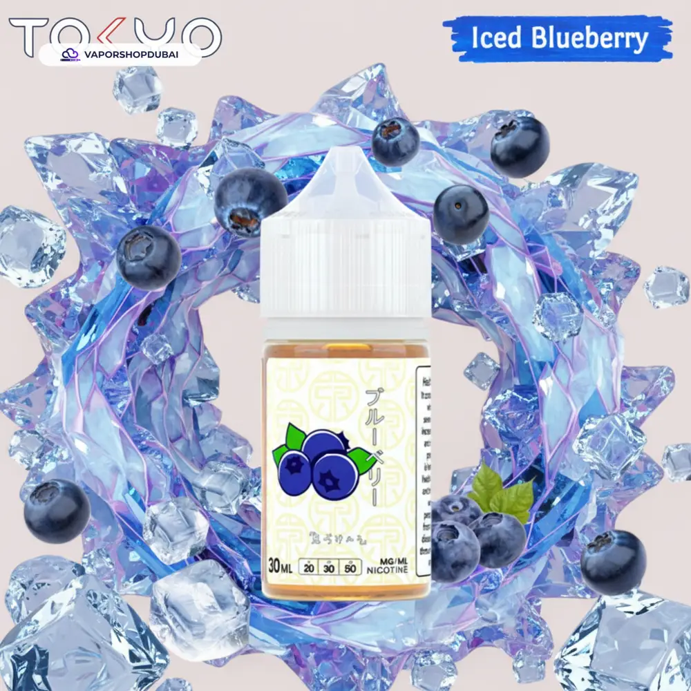 Tokyo Classic Salt Nic 30ml E-Liquid In UAE 4 iced-blueberry