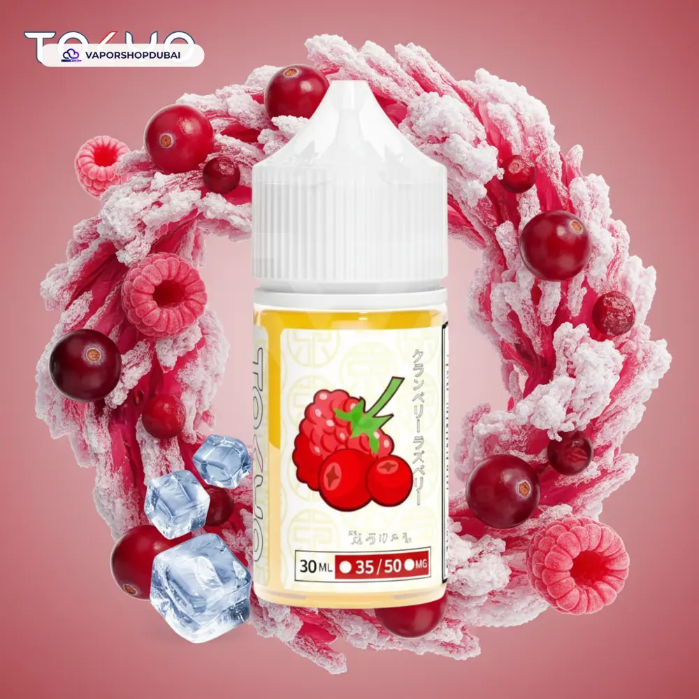 Tokyo Classic Salt Nic 30ml E-Liquid In UAE 7 iced-cranberry-raspberry