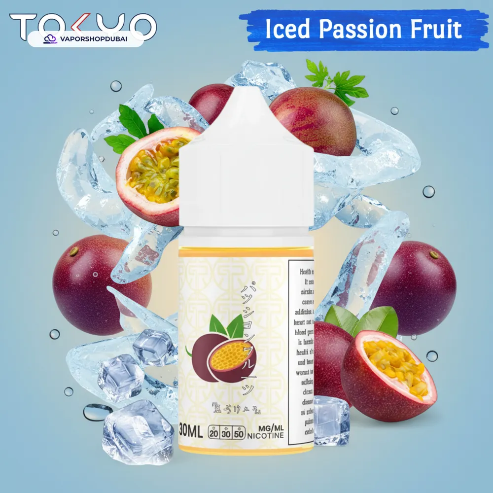 Tokyo Classic Salt Nic 30ml E-Liquid In UAE 19 iced-passion-fruit