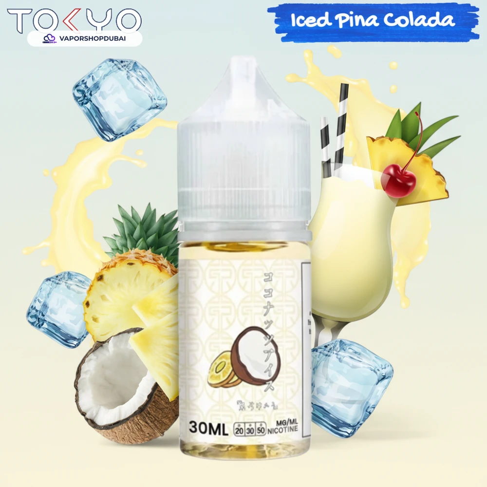Tokyo Classic Salt Nic 30ml E-Liquid In UAE 23 iced-pina-colada