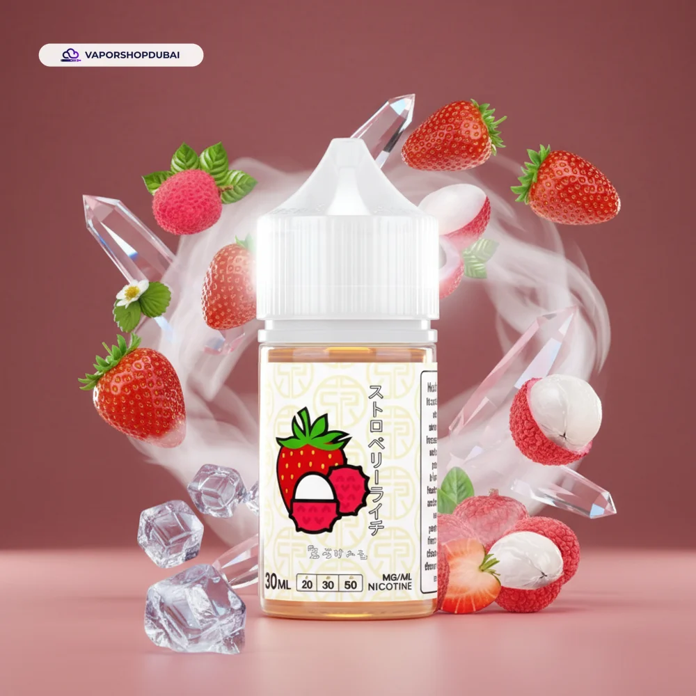 Tokyo Classic Salt Nic 30ml E-Liquid In UAE 25 iced-strawberry-lychee