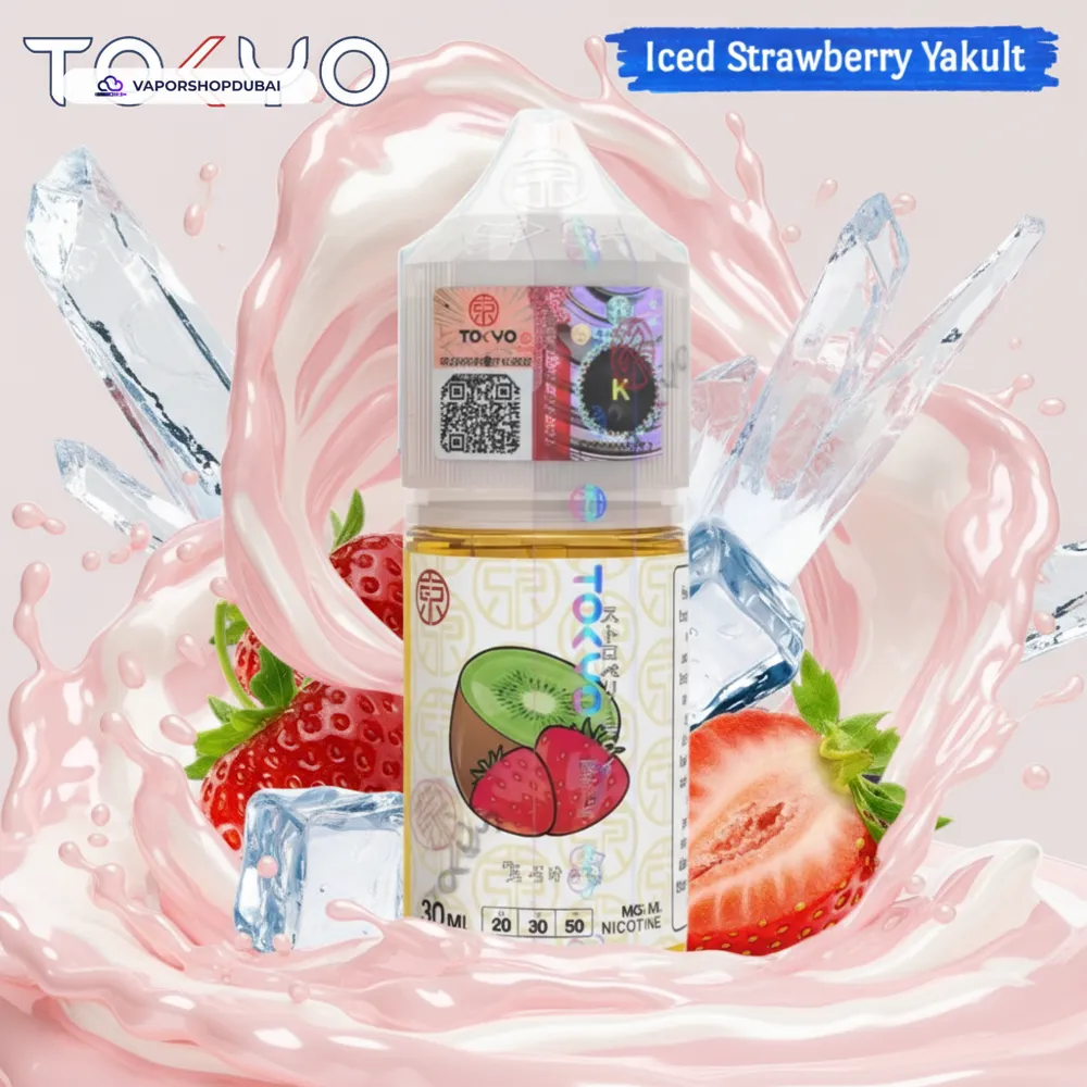 Tokyo Classic Salt Nic 30ml E-Liquid In UAE 28 iced-strawberry-yakult
