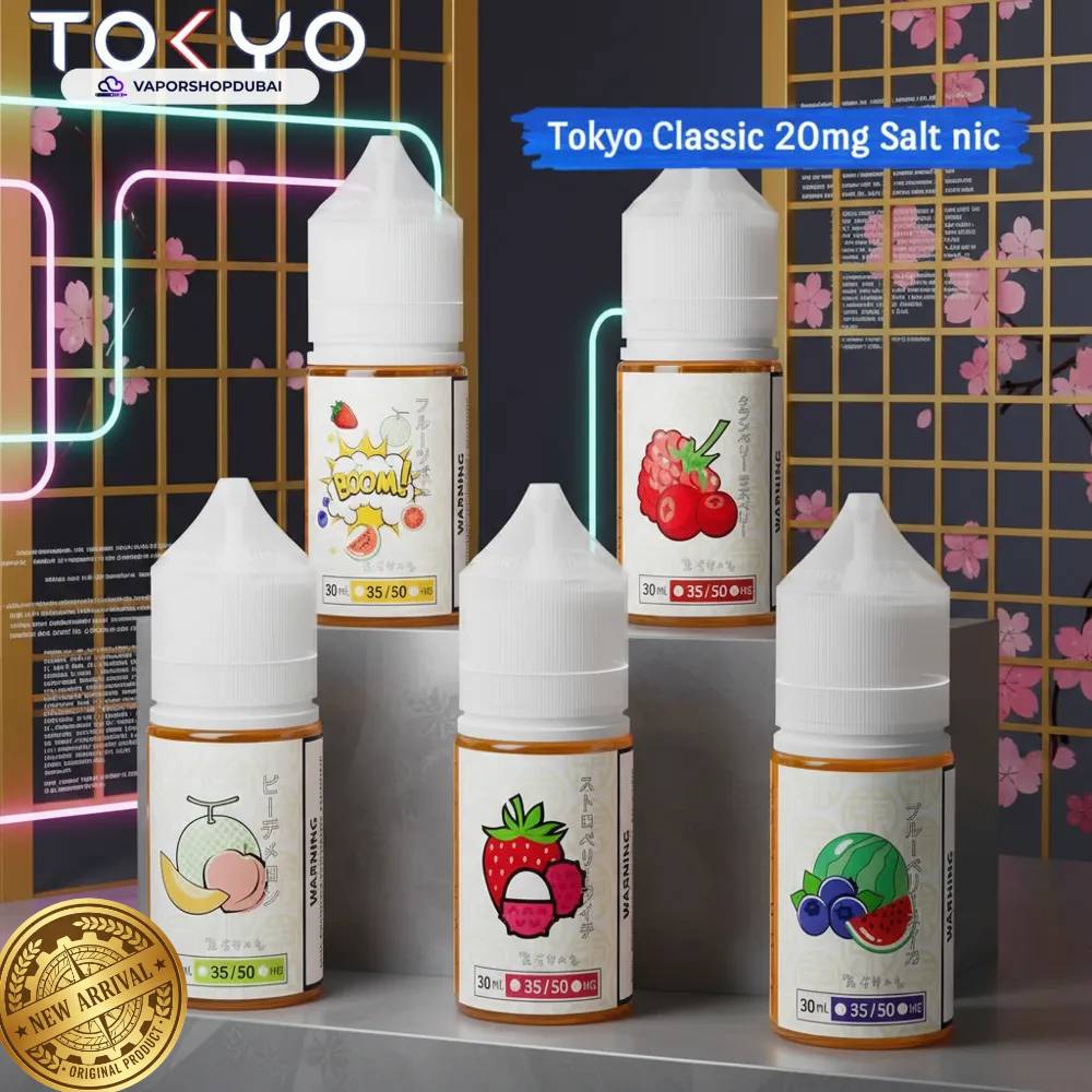 Tokyo Classic Salt Nic 30ml E-Liquid In UAE 1 Tokyo Classic 20mg Salt Nic 30ml In UAE