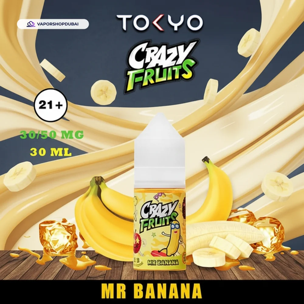 Tokyo Crazy Fruits Saltnic 30ml In UAE 16 mr-banana