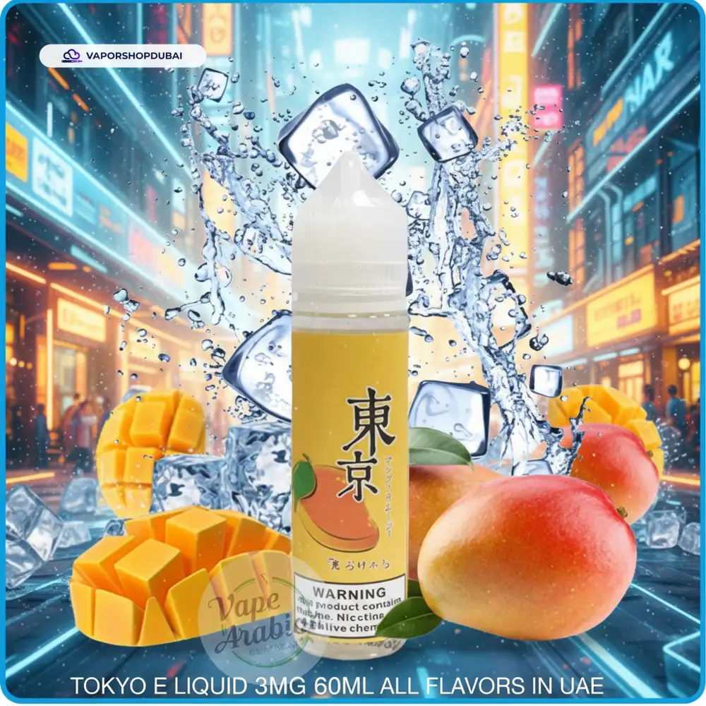 TOKYO E LIQUID In UAE 68 TOKYO E LIQUID 3MG 60ML ALL FLAVORS IN UAE