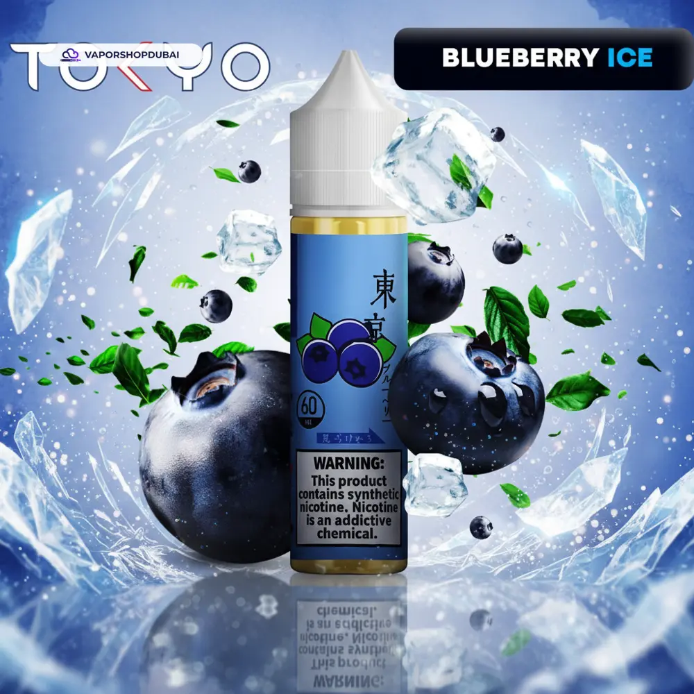 Tokyo E-liquid 60ml 0mg In UAE 3 blueberry-ice