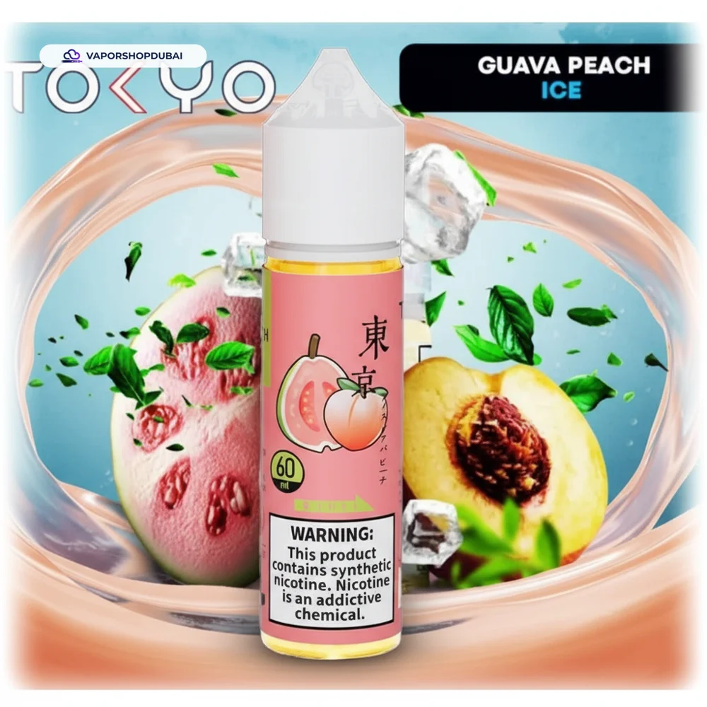 Tokyo E-liquid 60ml 0mg In UAE 6 guava-peach-ice