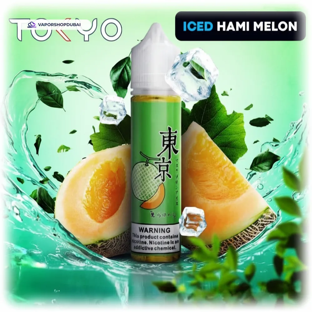 Tokyo E-liquid 60ml 0mg In UAE 11 iced-hami-melon
