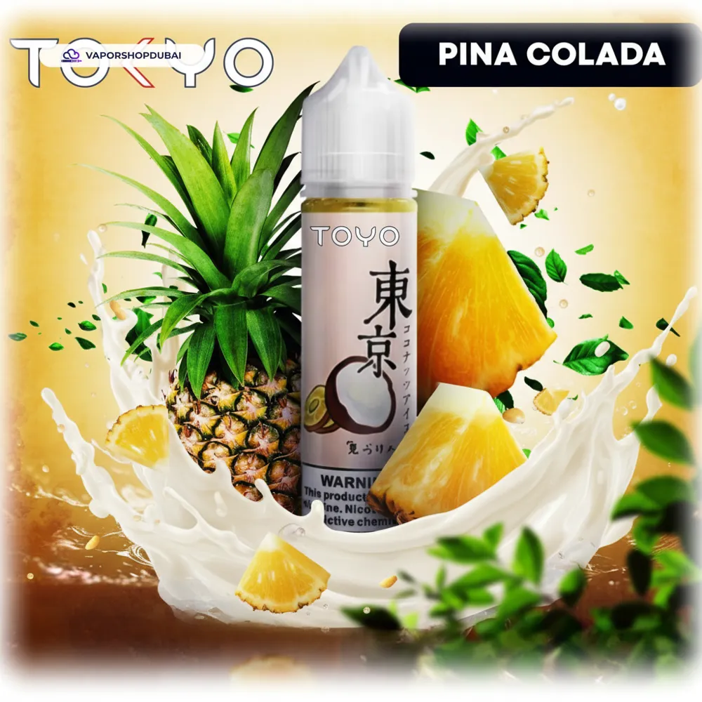 Tokyo E-liquid 60ml 0mg In UAE 26 pina-colada