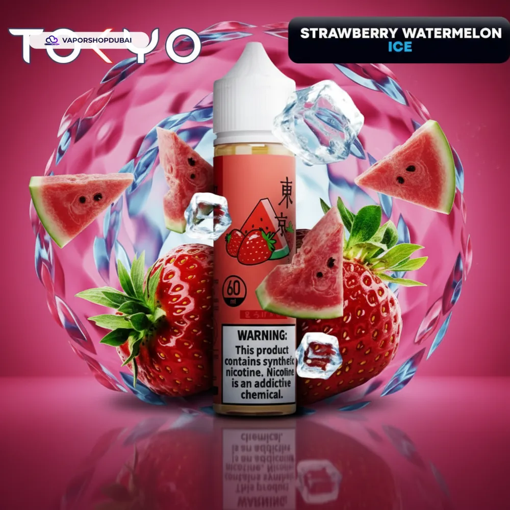 Tokyo E-liquid 60ml 0mg In UAE 28 strawberry-watermelon-ice