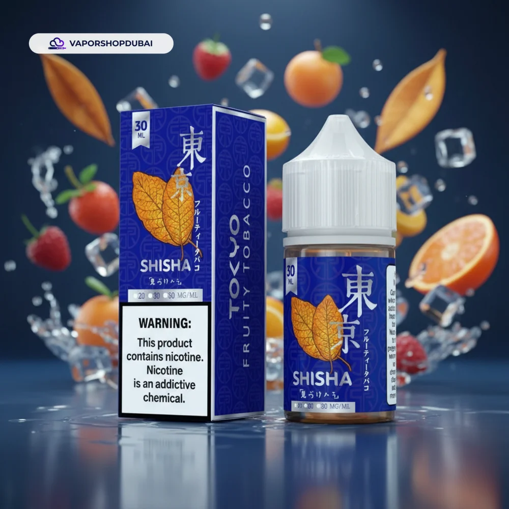 Tokyo Shisha Salt Nic 30ml E-Liquid In UAE 10 Tokyo Shisha Salt Nic 30ml In UAE fruity-tobacco premium