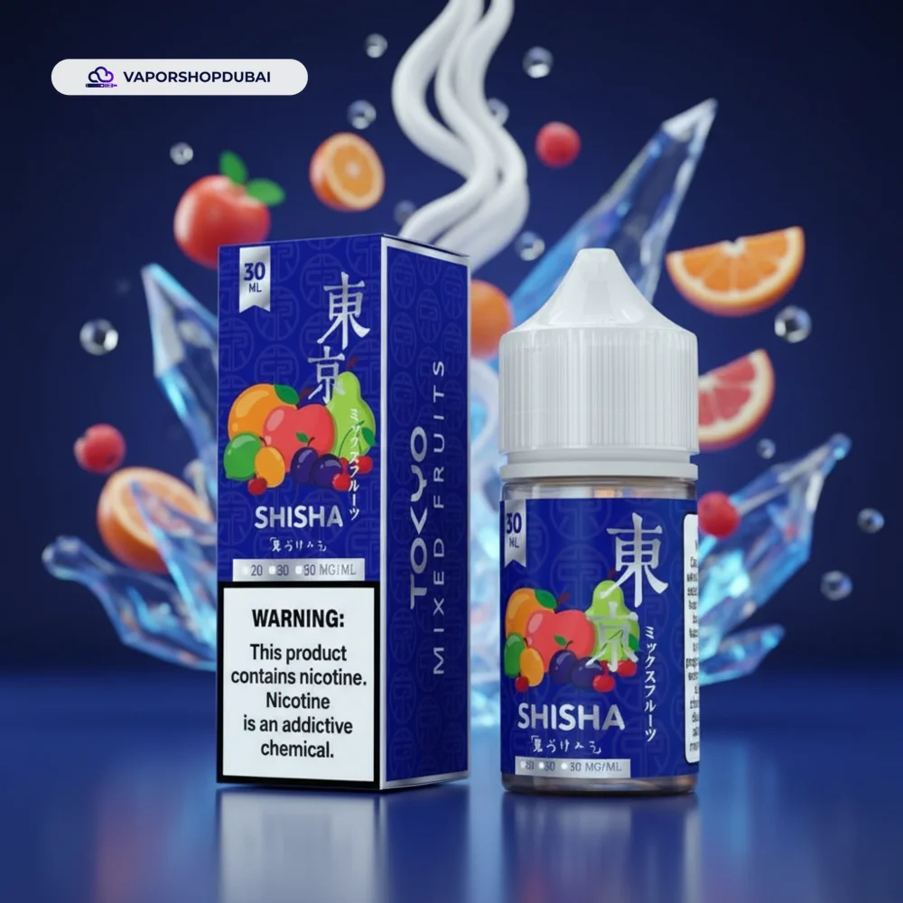 Tokyo Shisha Salt Nic 30ml E-Liquid In UAE 7 Tokyo Shisha Salt Nic 30ml In UAE mixed-fruits premium