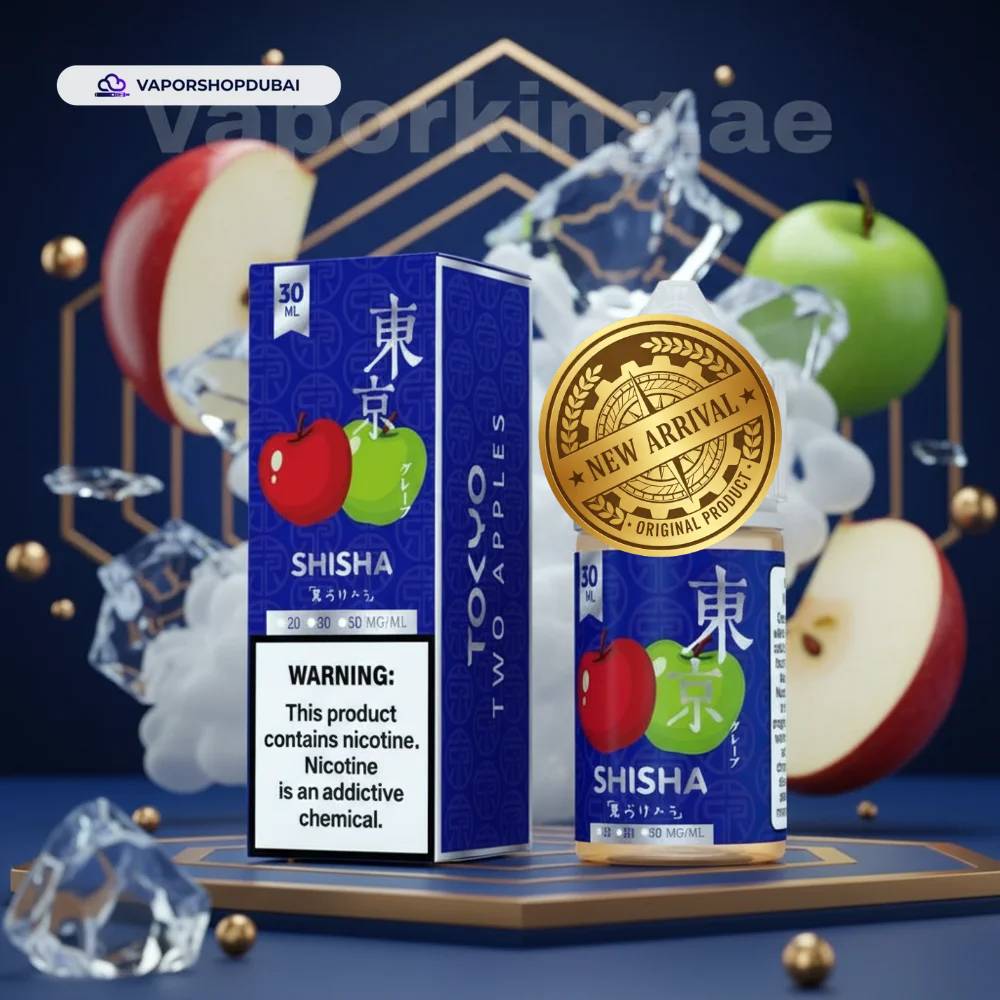 Tokyo Shisha Salt Nic 30ml E-Liquid In UAE 3 Tokyo Shisha Salt Nic 30ml In UAE two-apple premium