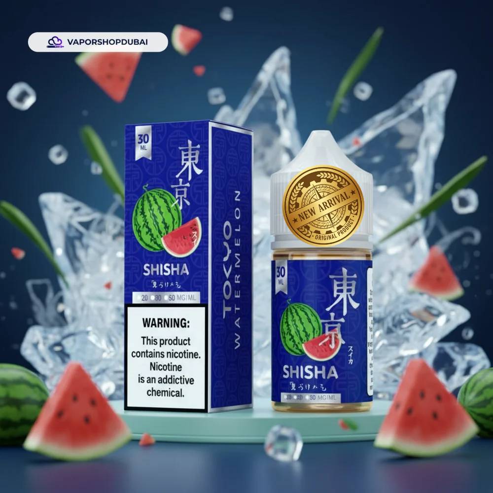 Tokyo Shisha Salt Nic 30ml E-Liquid In UAE 2 Tokyo Shisha Salt Nic 30ml In UAE watermelon premium