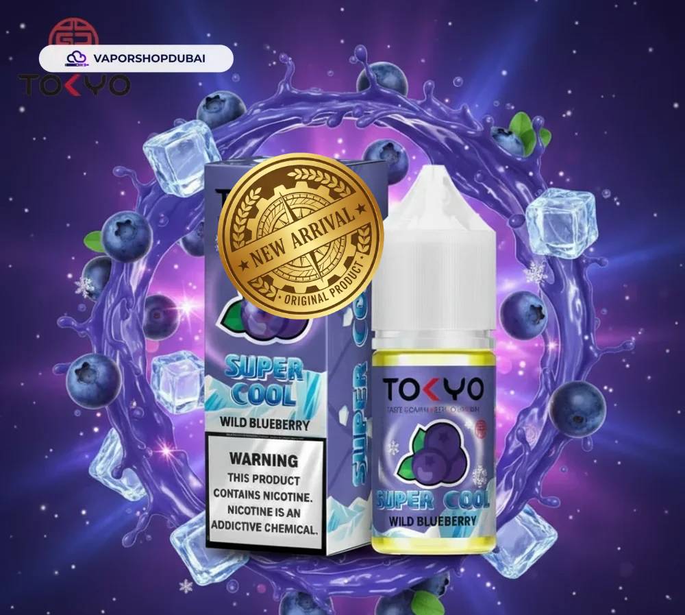 Tokyo Super Cool Saltnic 20mg 30ml E-liquid in the UAE 3 Tokyo Super Cool Saltnic 20mg 30ml E-liquid in the UAE wild-blueberry premium
