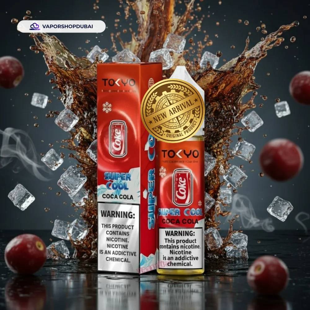 Tokyo Super Cool Series Vape In UAE 9 Tokyo Super Cool Series 12mg 60ml E-liquid in the UAE coca-cola premium